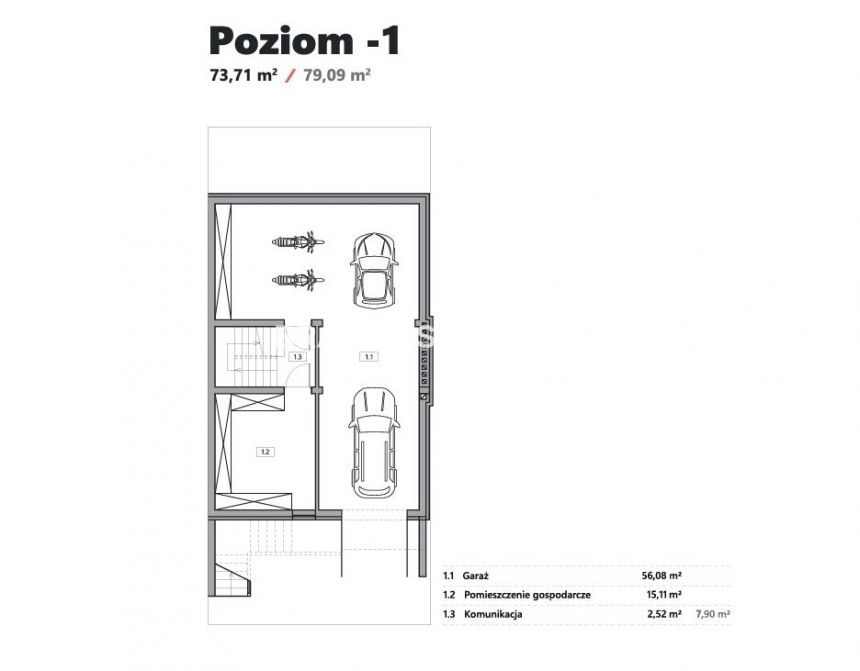 Bliźniak z garażem i ogrodem - 245,38 m2 miniaturka 19