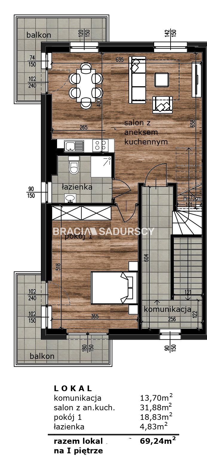 mieszkanie ul. Myśliwska stan deweloperski miniaturka 3