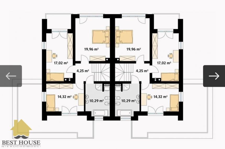 1/2 bliźniaka 124m2 z podwójnym garażem miniaturka 4