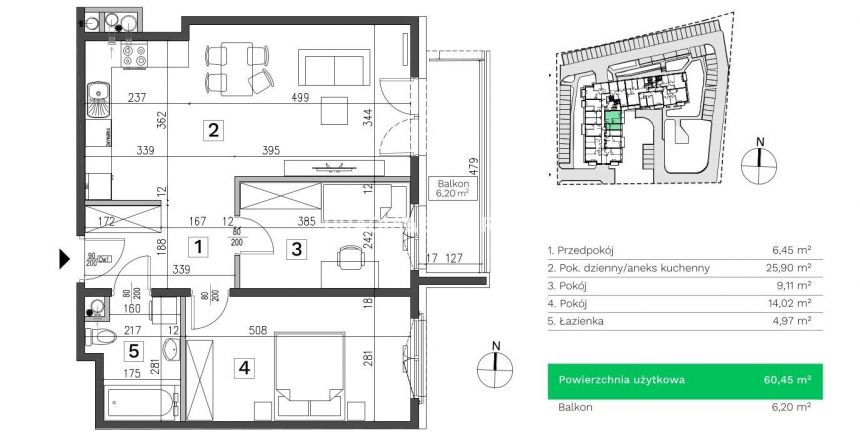 3pok+balkon klucze Kurdwanów miniaturka 10