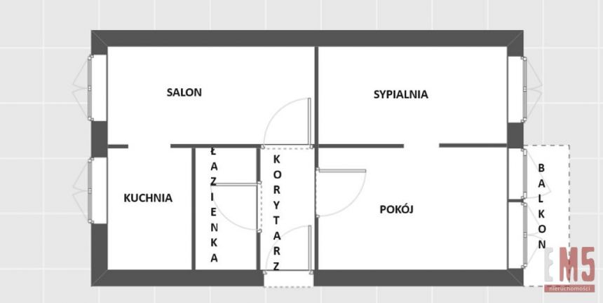 Białystok Antoniuk, 530 000 zł, 53 m2, pietro 3 miniaturka 8