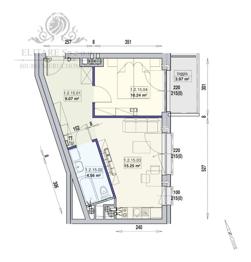 Mieszkanie 39,12m2 w inwestycji blisko Dworca Głównego/Stare Miasto miniaturka 3