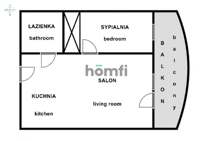 Strzelców / Słoneckiego 34m²: kawalerka / 2 pokoje miniaturka 15