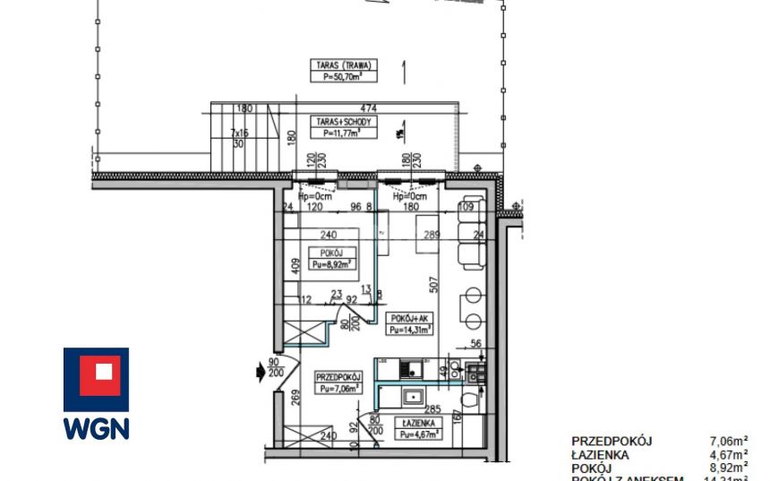 Krynica Morska, 440 496 zł, 34.96 m2, kuchnia z oknem miniaturka 11