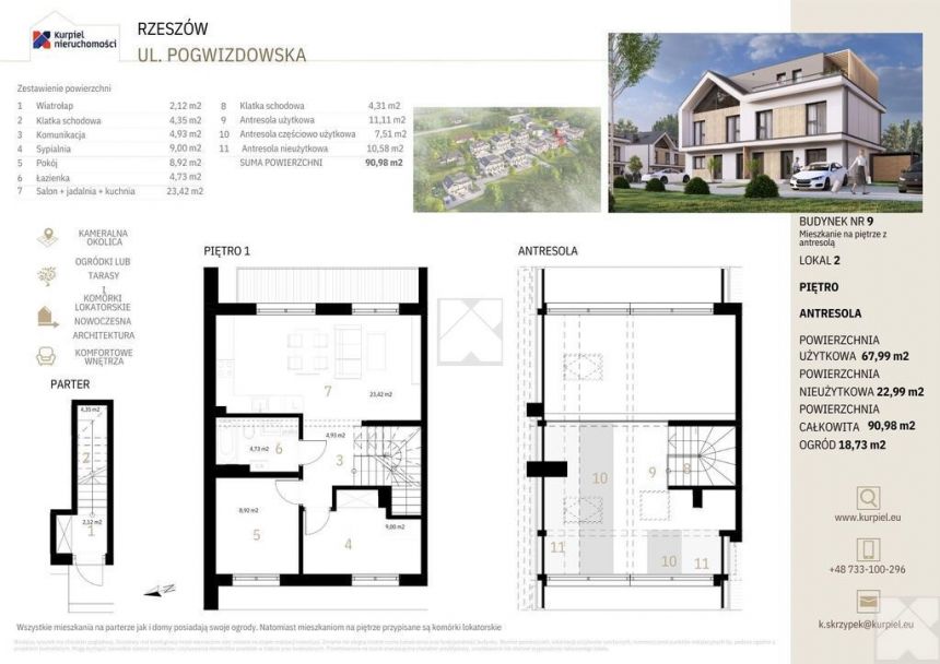 Nowoczesne osiedle mieszkań i domów w Rzeszowie ! miniaturka 3