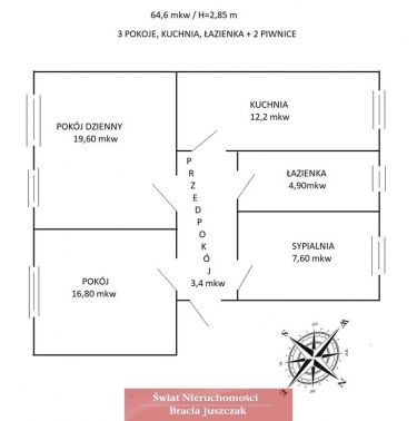 Wrocław, 620 000 zł, 64.6 m2, w kamienicy