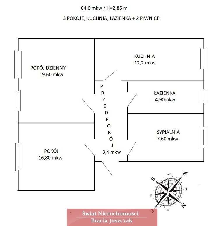 Wrocław, 620 000 zł, 64.6 m2, w kamienicy - zdjęcie 1
