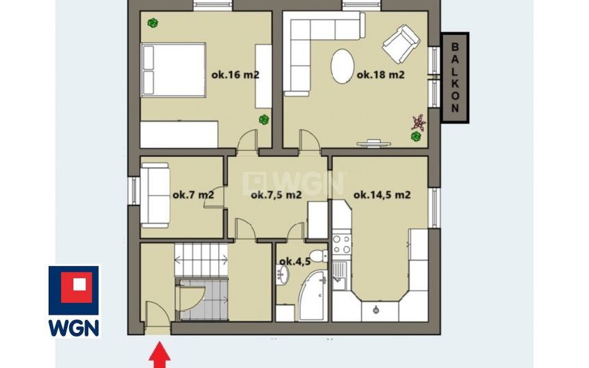 Chrzanów, 870 000 zł, 160 m2, murowany miniaturka 6