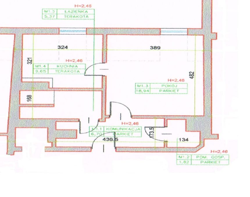 Do wynajęcia mieszkanie 42,48 m², Grudziądz, Śródmieście miniaturka 6