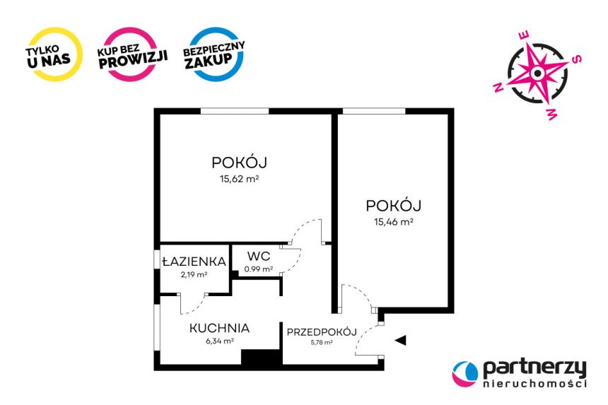 Gdańsk Wrzeszcz, 529 000 zł, 47.24 m2, 2 pokojowe miniaturka 20
