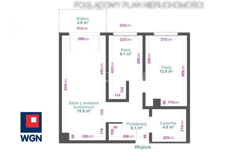 Sosnowiec Klimontów, 439 000 zł, 55.13 m2, M3 miniaturka 9