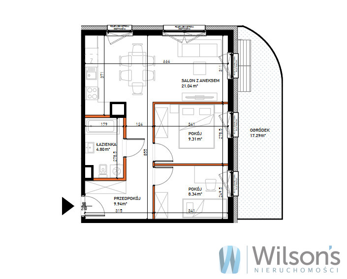 Wrocław Stare Miasto, 943 000 zł, 53.31 m2, 3 pokojowe miniaturka 4