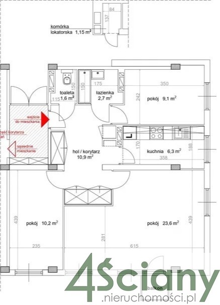 Warszawa Dolny Mokotów, 899 000 zł, 63.3 m2, pietro 9/10 miniaturka 2