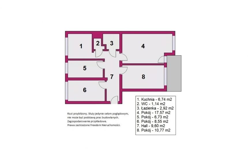 mieszkanie 4 pokojowe - 2 piętro - Widzew Wschód miniaturka 15