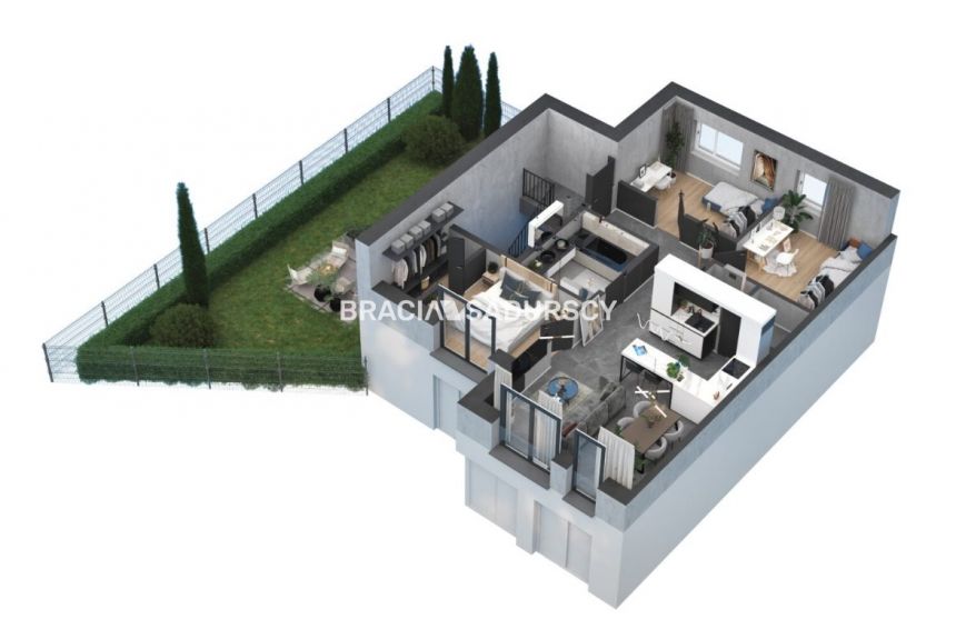 Wieliczka 87m2 + ogródek deweloperskie prowizja 0% miniaturka 3
