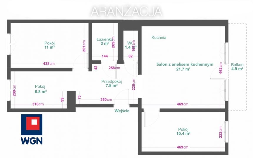 Zabrze Osiedle Kopernika, 424 900 zł, 63.4 m2, pietro 2/10 miniaturka 12