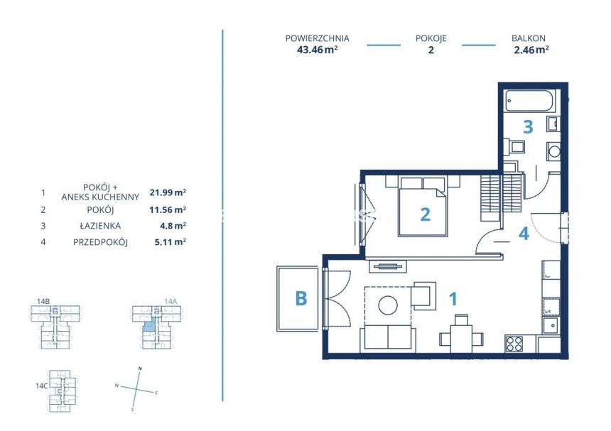 Gotowa inwestycja - metraże od 39 m2, Kraków miniaturka 2