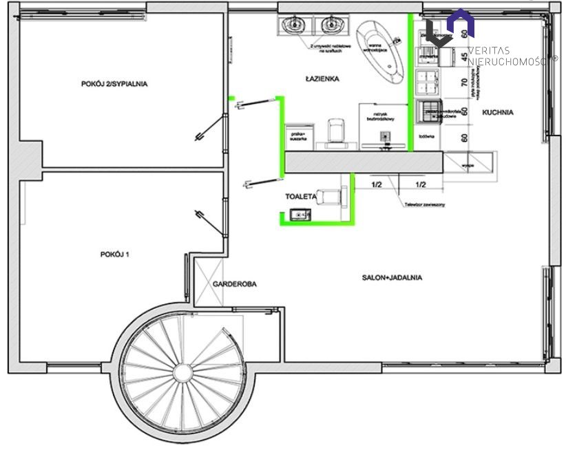 3 POK. APARTAMENT. TARAS 48m2 2x GARAŻ + MIEJSCE. miniaturka 21