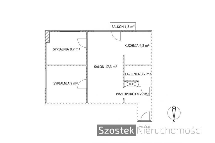 Częstochowa, 279 000 zł, 47.69 m2, z balkonem miniaturka 8