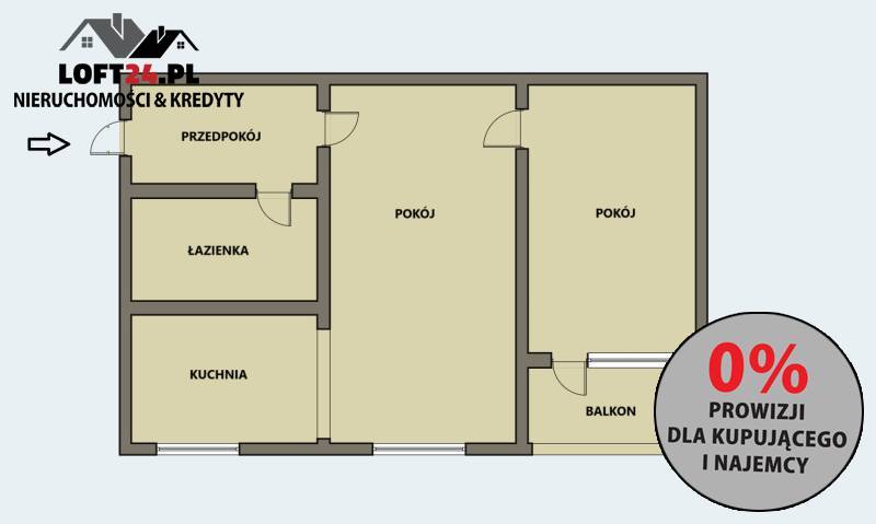 Lubin Stary Lubin, 237 000 zł, 32.57 m2, 3 pokojowe miniaturka 6