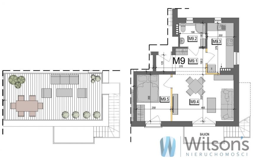 Hel, 890 000 zł, 42.56 m2, z balkonem miniaturka 3