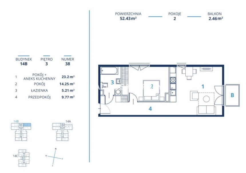 Gotowa inwestycja - metraże od 39 m2, Kraków miniaturka 10