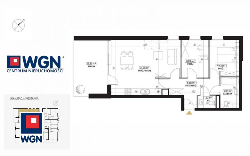 Lublin Sławin, 698 389 zł, 65.27 m2, z garażem - zdjęcie 1