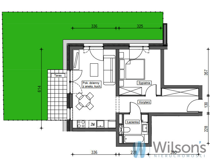 Wrocław Brochów, 562 408 zł, 46.48 m2, parter miniaturka 8