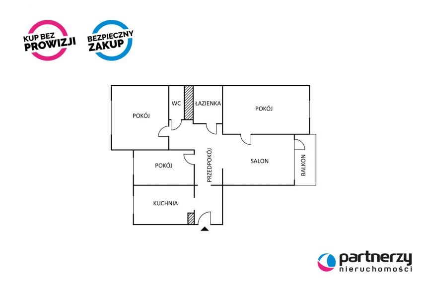 Gdańsk Zaspa, 1 039 000 zł, 71.7 m2, pietro 6 miniaturka 15