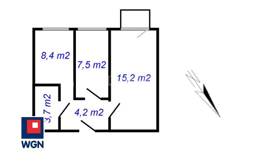 Radomsko Osiedle Tysiąclecia, 223 000 zł, 39 m2, kuchnia z oknem miniaturka 3