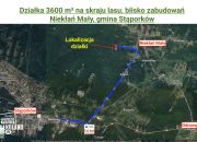 Działka 3600 m² obrzeża wsi, Niekłań Mały miniaturka 3