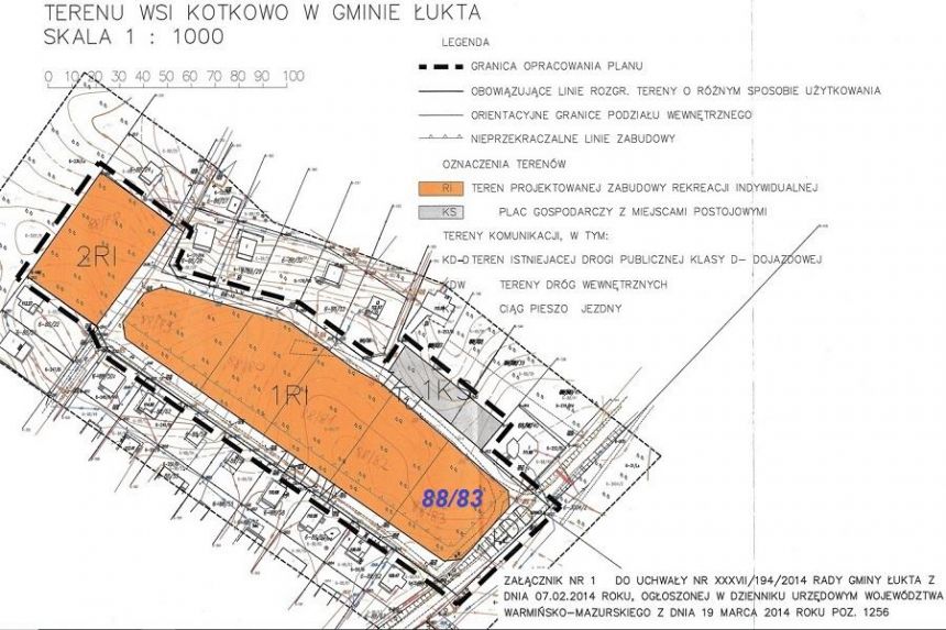 Działka 1482m2 Kotkowo pod zabudowę letniskową miniaturka 9