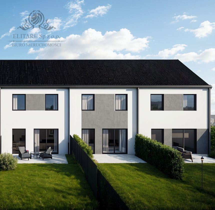 DOM szereg środkowy 102,50m2 z działką 148m2m2, Iwiny Siechnice miniaturka 5