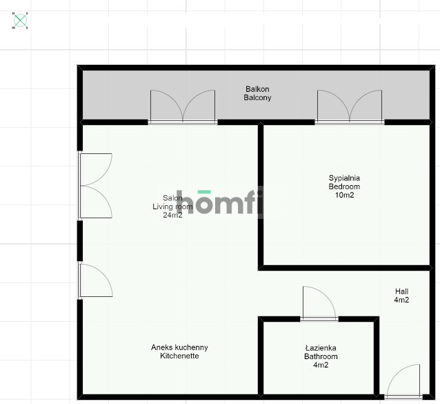 2-pokojowy apartament w centrum ul. Dubois miniaturka 15