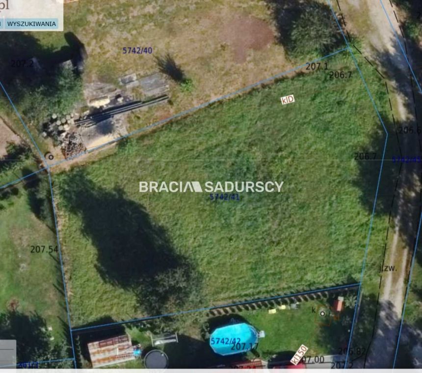 DZIAŁKA BUDOWLANA SKAWINA 10AR miniaturka 3