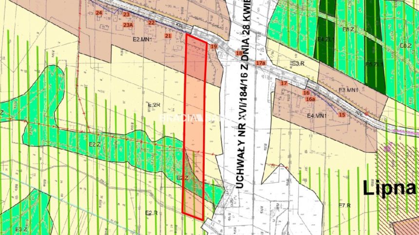 Lipna Wola, 390 000 zł, 1.53 ha, przyłącze wodociągu miniaturka 5