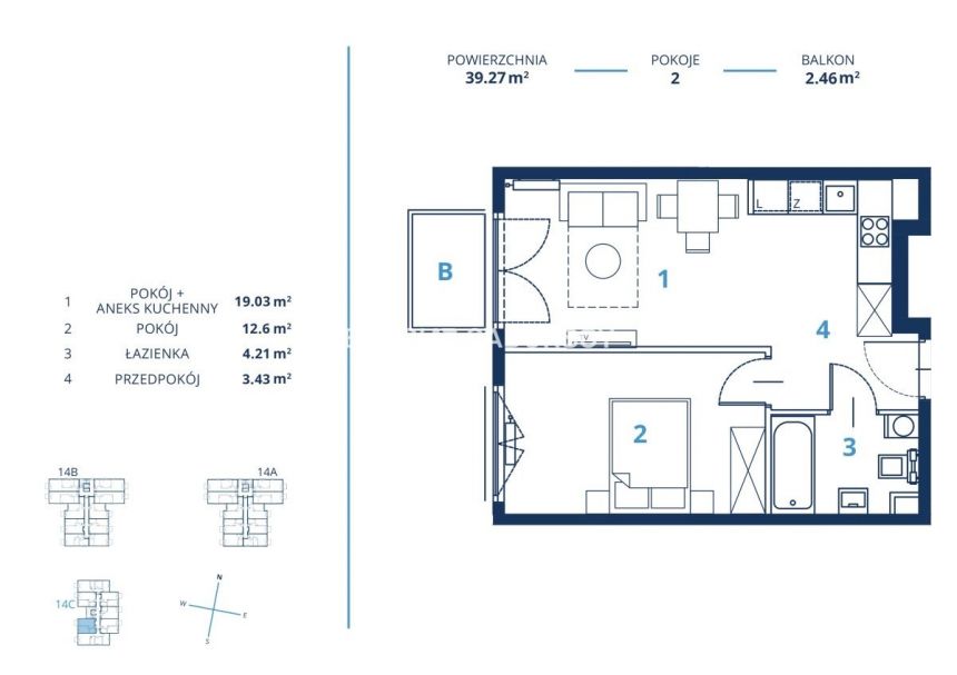 Gotowa inwestycja - metraże od 39 m2, Kraków miniaturka 9