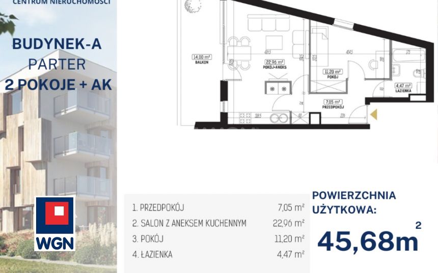 Lublin Sławin, 529 888 zł, 45.68 m2, do wykończenia miniaturka 2