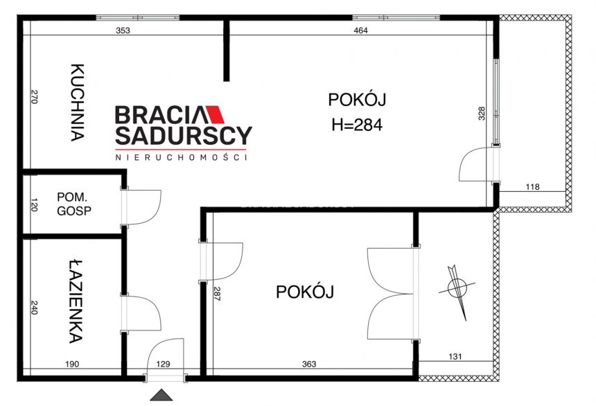 2pok 50m2 Prądnik Czerwony z 2 balkonami i garażem miniaturka 21