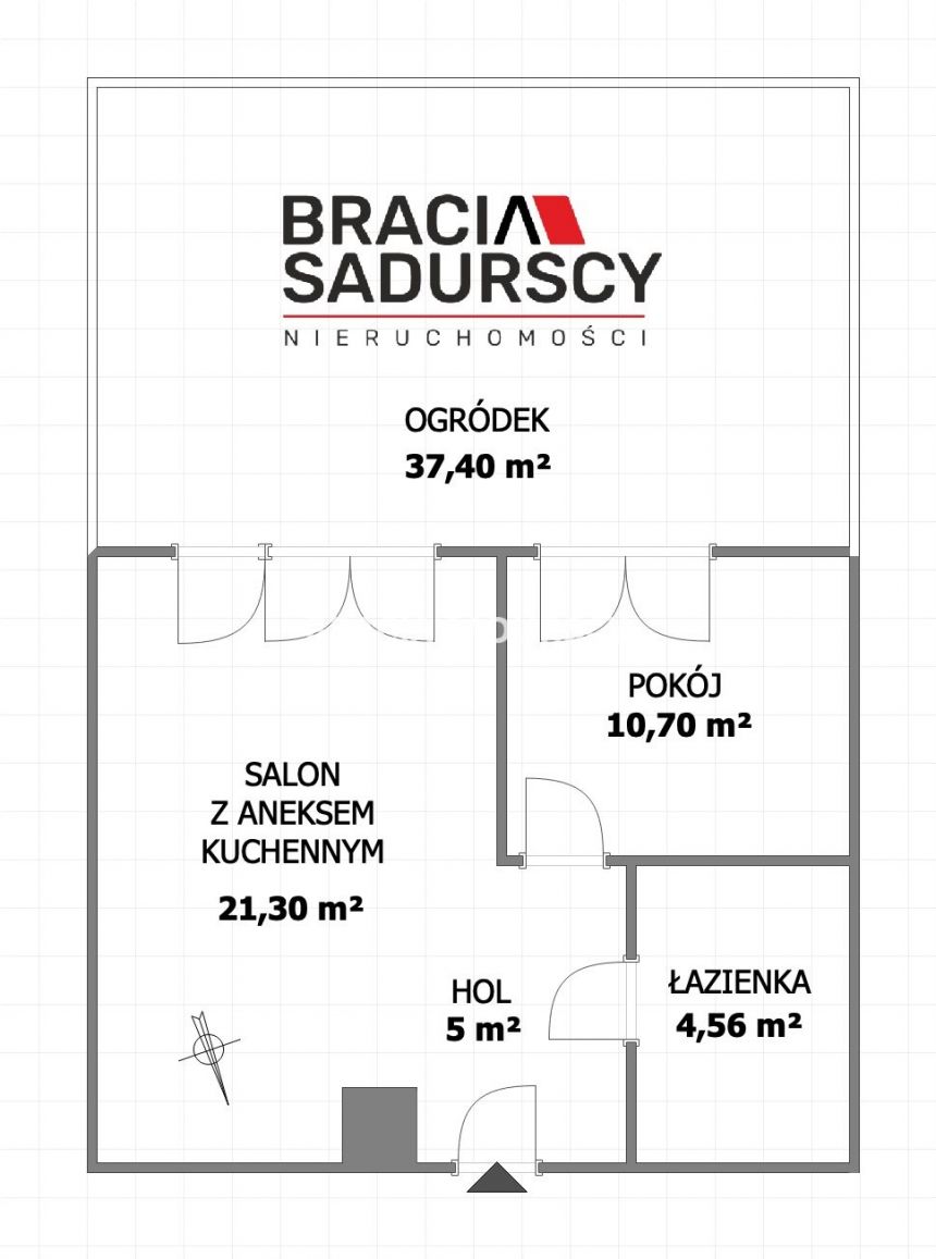 2pok ok 43 m2 Nowe wyposażone z ogródkiem miniaturka 13