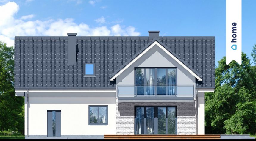 Dom wolnostojący 140m2 z garażem w bryle budynku miniaturka 6