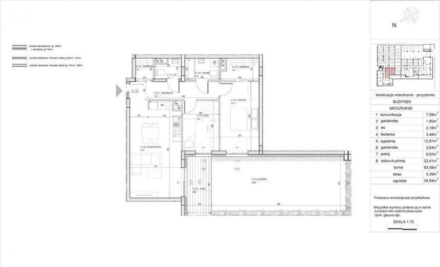 Nowe mieszkanie z ogródkiem - Bocianek miniaturka 9