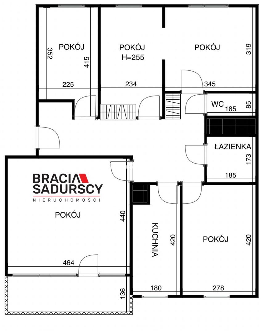 5 pokoi, balkon, zielona okolica – Kurdwanów miniaturka 3