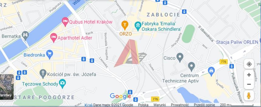 Kraków Podgórze, 17 055 000 zł, 1100 m2, z cegły - zdjęcie 1