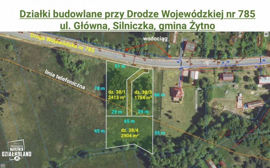 Działka budowlana 1754 m²,Silniczka, gmina Żytno miniaturka 2