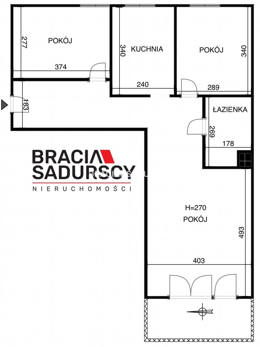 3 pok Kliny z dużym balkonem, zielone osiedle miniaturka 21