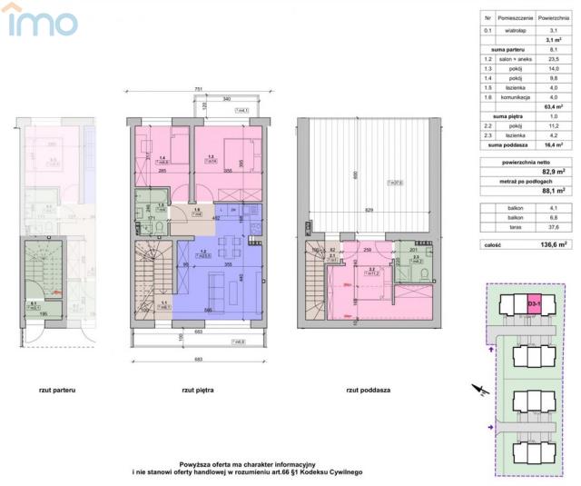 Apartament z tarasem 4 pokoje Biała miniaturka 6