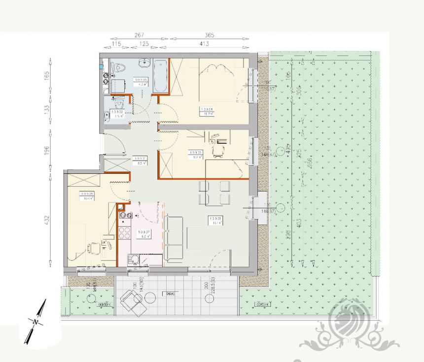 W REALIZACJI 11.2024/Mieszkanie 4 pok, 67,7m2 + balkon / Wrocław, Księże Wielki miniaturka 2