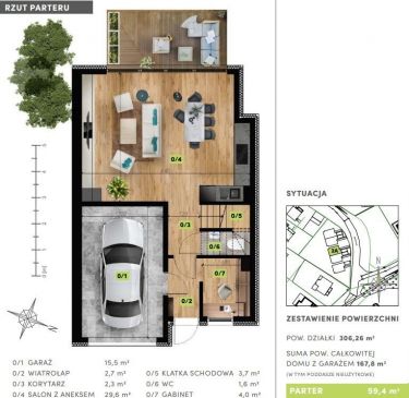 Gdańsk Karczemki, 1 199 000 zł, 167.8 m2, z silikatu