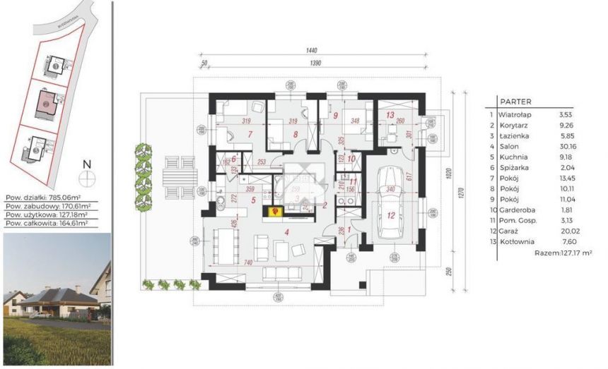 Dom wolnostojący o pow. 127,18 m2|Osiedle Budziwój miniaturka 3